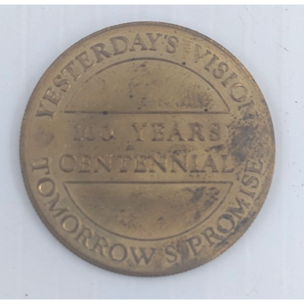 Vintage 1972 City of Turlock California 100 Years Centennial Token